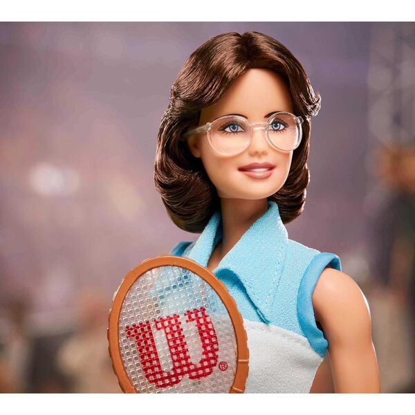 Barbie Billie Jean King Sammlerstück 30 cm mit Tenniskleid und Originalzubehör