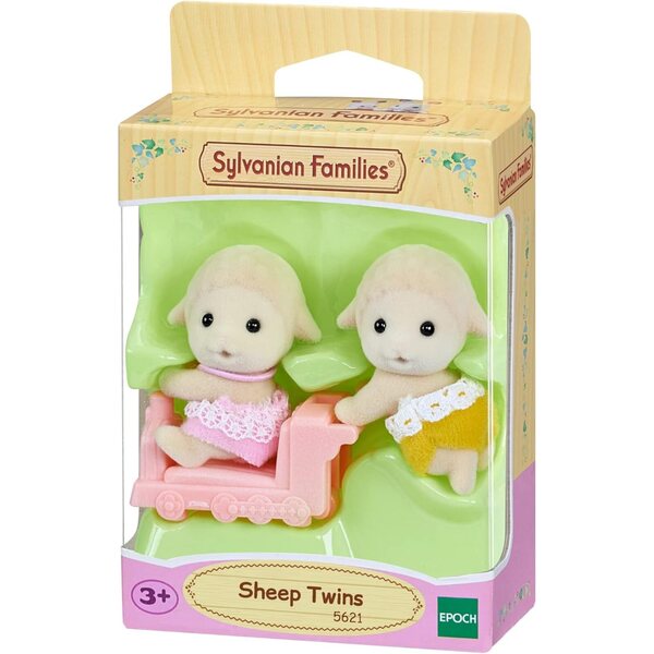 Sylvanian Families Schaf Zwillinge 5621 mit kleiner Lokomotive, Sammelfiguren