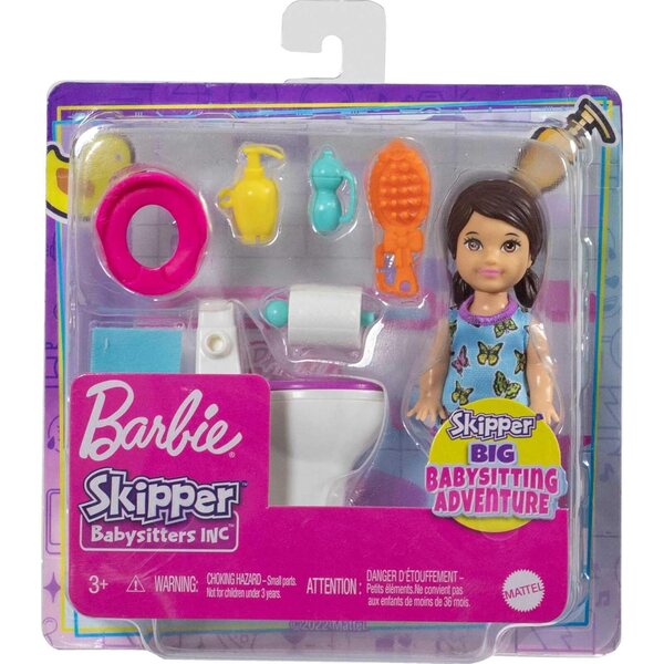 Barbie Skipper Babysitters Inc. Puppen- und Zubehörset für das Babysitter-Spiel