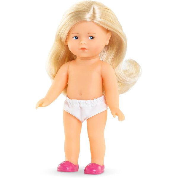 Corolle Mini Corollines Rosy Fee 20 cm mit Zubehör, Puppe mit Vanilleduft