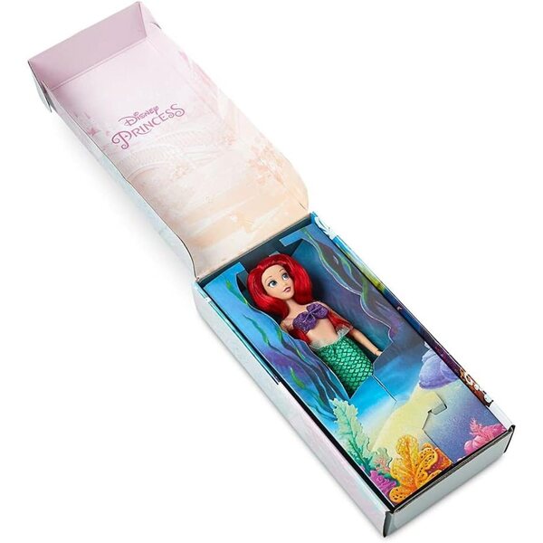 Disney Ariel Classic Puppe Die kleine Meerjungfrau 29 cm mit Kamm und beweglichen Teilen