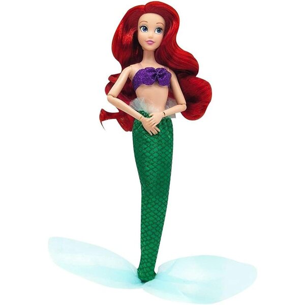Disney Ariel Classic Puppe Die kleine Meerjungfrau 29 cm mit Kamm und beweglichen Teilen