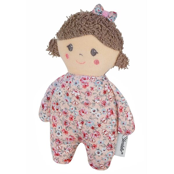 Sterntaler Spielpuppe Amelie 16 cm Rosa con Rassel per Neonati dalla Nascita