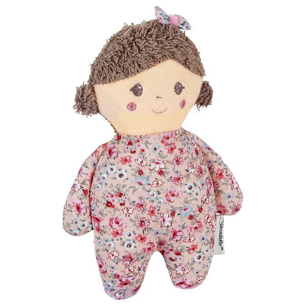 Sterntaler Spielpuppe Amelie 16 cm Rosa con Rassel per Neonati dalla Nascita