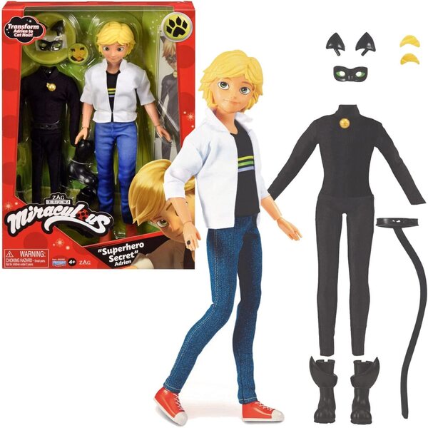 Bandai Miraculous Ladybug – 26 cm große Puppe mit zwei Outfits: Marinette und Ladybug