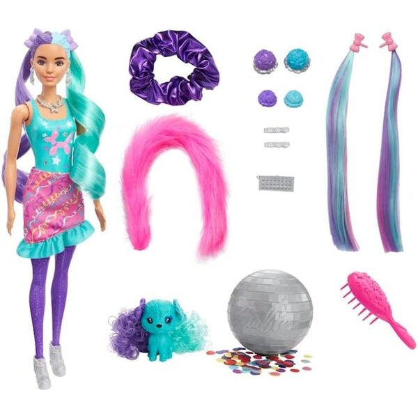 Barbie Color Reveal mit lila und blauen Haaren – tolle Mattel-Puppe