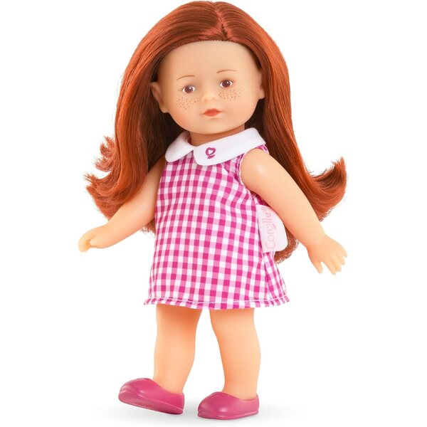 Corolle Meine Mini Corollines Ruby 20 cm – Weiche Puppe mit roten Haaren und Vanilleduft