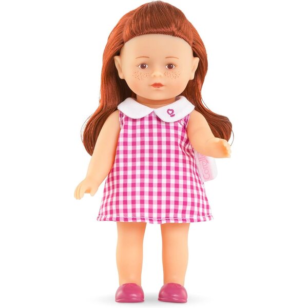 Corolle Meine Mini Corollines Ruby 20 cm – Weiche Puppe mit roten Haaren und Vanilleduft