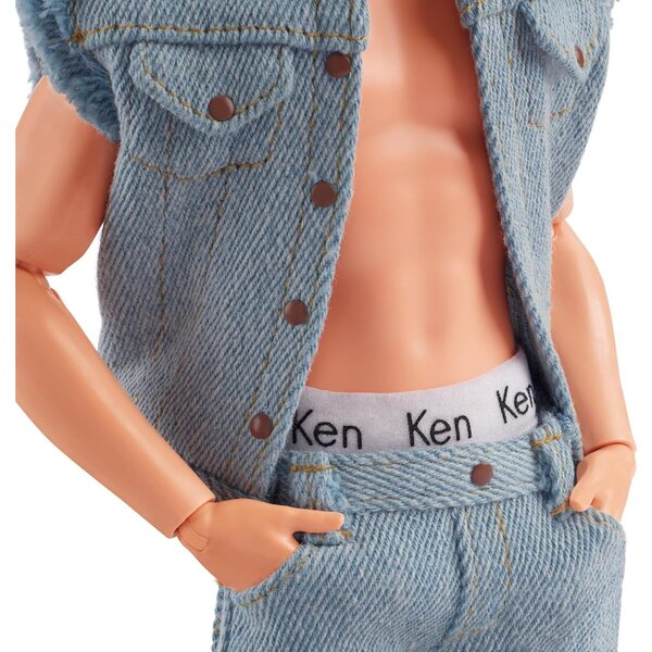 Ken Barbie-Puppe The Movie mit Jeans und Originalunterwäsche, Geschenk für Kinder