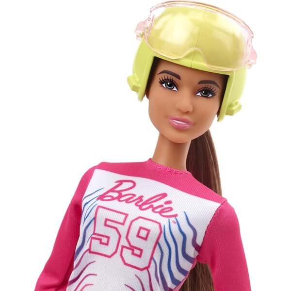 Barbie Paraskifahrerin 30 cm mit komplettem Wintersport-Set für Kinder ab 3 Jahren