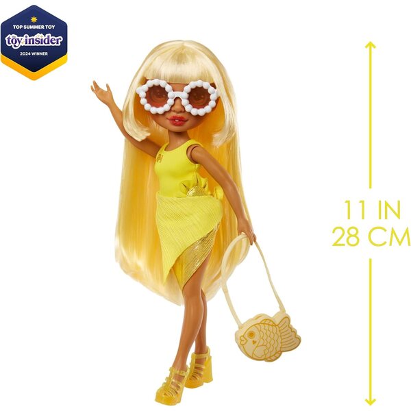 Rainbow High Swim & Style Sunny e Violet - Bambole da 28 cm con Accessori e Pareo