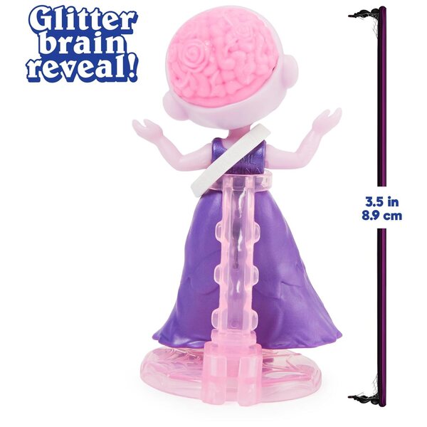 Zombaes Forever: Pupa Zombie da Collezione con Accessori e Bara, 8,9 cm