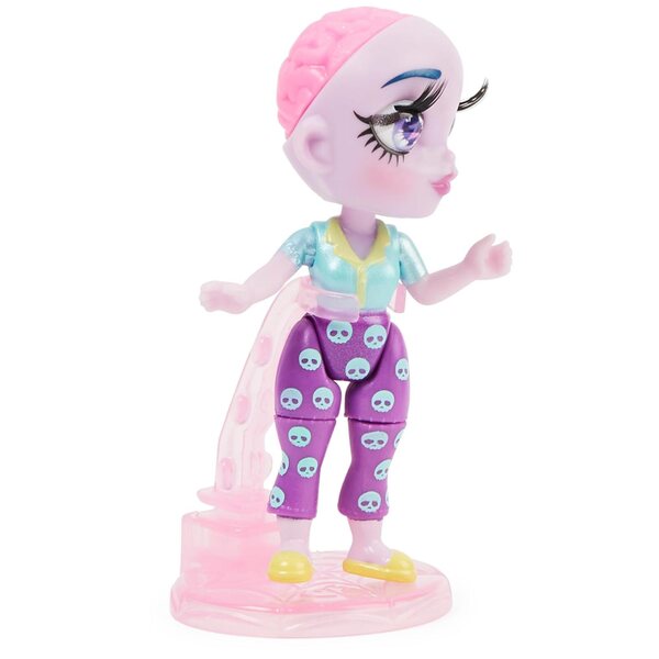 Zombaes Forever: Pupa Zombie da Collezione con Accessori e Bara, 8,9 cm