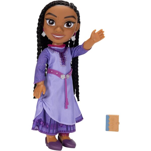 Wish – Asha-Puppe, 38 cm, mit Zubehör und Broschüre, Disney-Rollenspiele