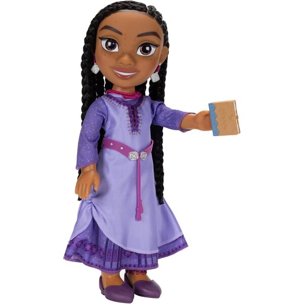 Wish – Asha-Puppe, 38 cm, mit Zubehör und Broschüre, Disney-Rollenspiele