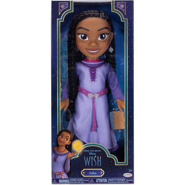 Wish – Asha-Puppe, 38 cm, mit Zubehör und Broschüre, Disney-Rollenspiele