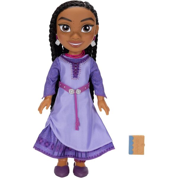 Wish – Asha-Puppe, 38 cm, mit Zubehör und Broschüre, Disney-Rollenspiele