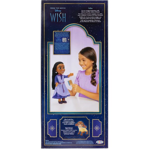 Wish – Asha-Puppe, 38 cm, mit Zubehör und Broschüre, Disney-Rollenspiele