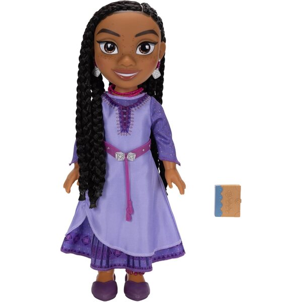 Wish – Asha-Puppe, 38 cm, mit Zubehör und Broschüre, Disney-Rollenspiele
