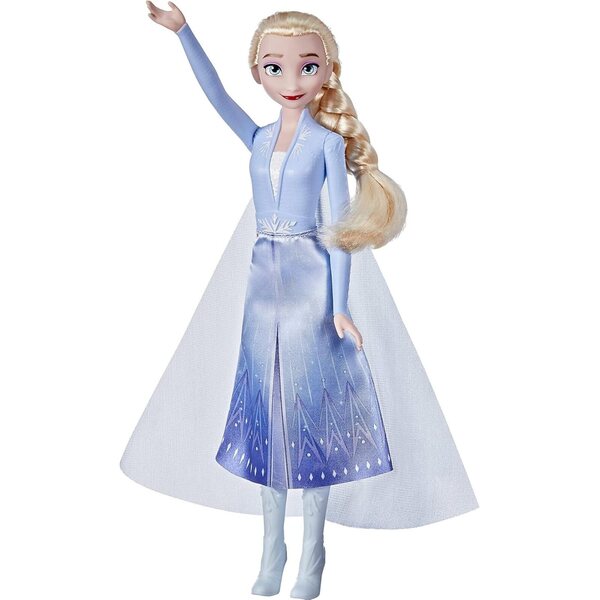 Elsa Moda Puppe Disney Frozen 2 mit langen Haaren und Reisekleid für Kinder