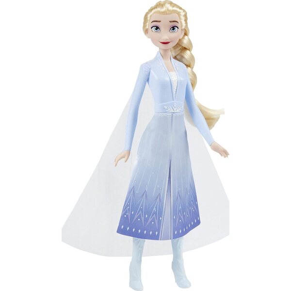 Elsa Moda Puppe Disney Frozen 2 mit langen Haaren und Reisekleid für Kinder