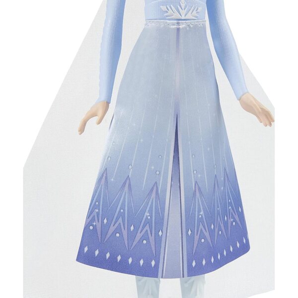 Elsa Moda Puppe Disney Frozen 2 mit langen Haaren und Reisekleid für Kinder