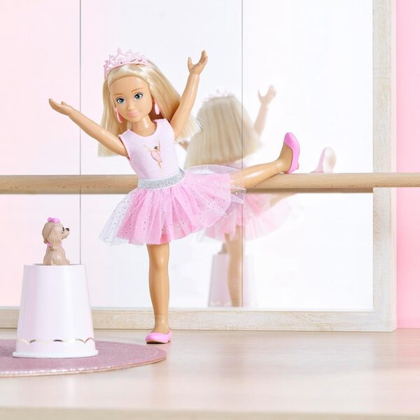 Corolle Valentine Ballerina 28 cm mit Hund, duftender Vanille und zusätzlichem Zubehör
