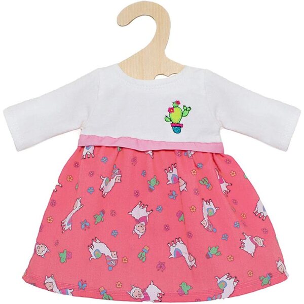 Heless Kleid für Puppen 35-45 cm Alpaka Oskar mit Kaktus-Print und Korallenrock