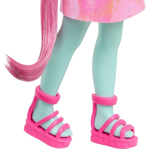 Barbie Chelsea Einhorn Poupée 6" mit rosa Haaren und magischen Accessoires