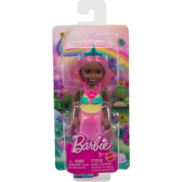 Barbie Chelsea Einhorn Poupée 6" mit rosa Haaren und magischen Accessoires