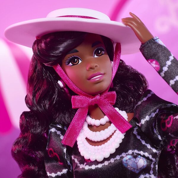Barbie Rewind Series 80s Edition mit Kleid, Accessoires und VHS-Ständer