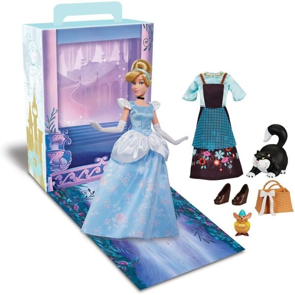 Disney Cinderella Princess Figur 11" mit zusätzlichem Kleid und Zubehör