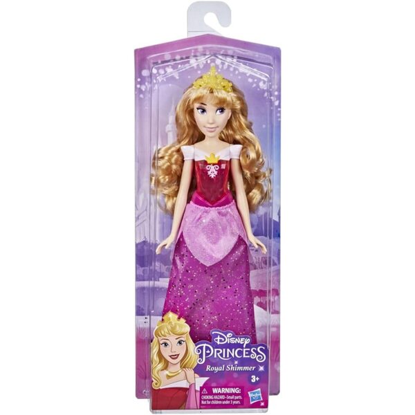 Disney Princess Aurora Royal Shimmer Puppe mit glitzerndem Kleid und Accessoires