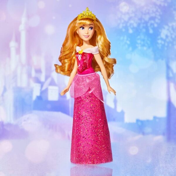 Disney Princess Aurora Royal Shimmer Puppe mit glitzerndem Kleid und Accessoires