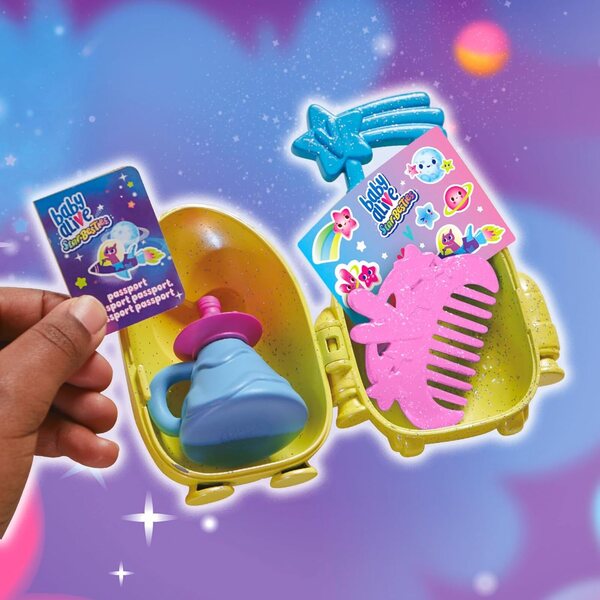 Baby Alive Star Besties Stellar Skylar 8" Puppe mit Weltraumzubehör für Kinder ab 3 Jahren