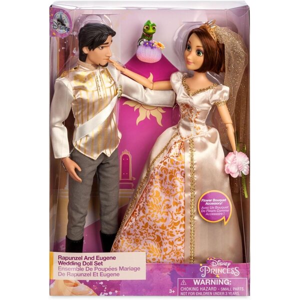 Elegantes Rapunzel- und Eugene-Puppenset für die Disney Tangled-Hochzeit