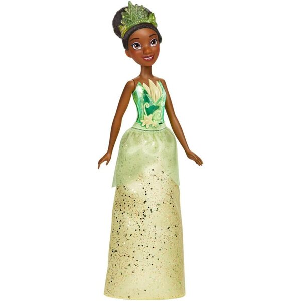 Disney Prinzessin Tiana Puppe mit Glitzerkleid und Accessoires für Kinder ab 3 Jahren