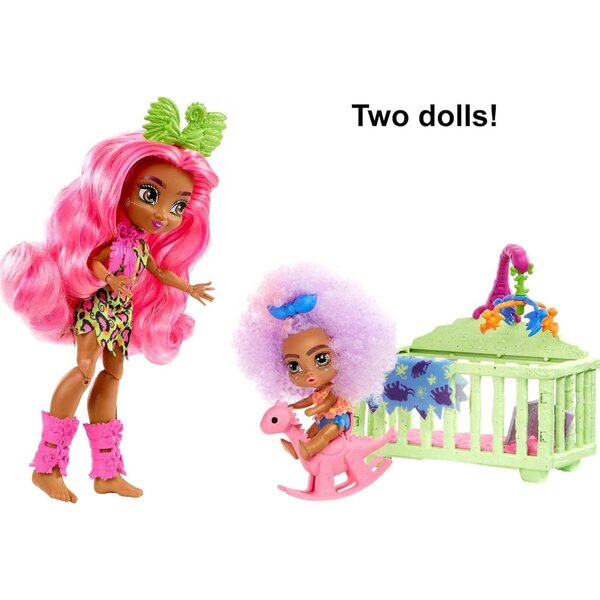 Cave Club Wilder divertimento da babysitting con 2 Pupazzi e Accessori per Bambini da 4 Anni