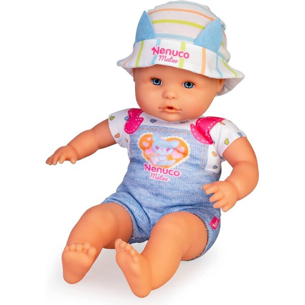 Nenuco Mateo 35 cm mit 2-in-1-Bamboletrage, die zur Hängematte wird, inklusive Zubehör