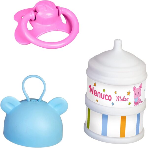 Nenuco Mateo 35 cm mit 2-in-1-Bamboletrage, die zur Hängematte wird, inklusive Zubehör