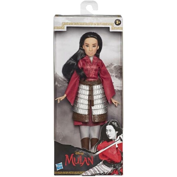 Disney Mulan Modepuppe mit Rüstung, Hose und Schuhen – Spiel für Kinder ab 3 Jahren