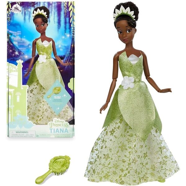 Klassische Disney Tiana-Puppe – Die Prinzessin und der Frosch – 29,5 cm