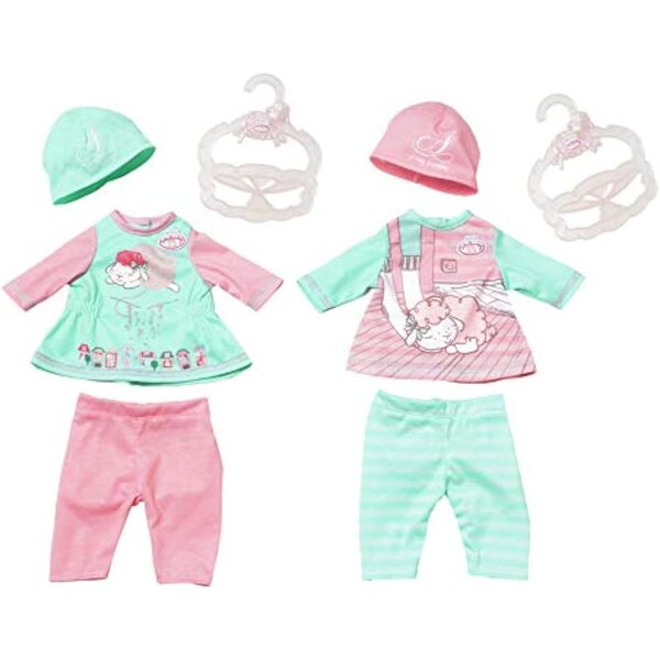 Zapf Creation Baby Annabell Kleine Babyoutfit 36 cm con 2 modelli rosa e mint