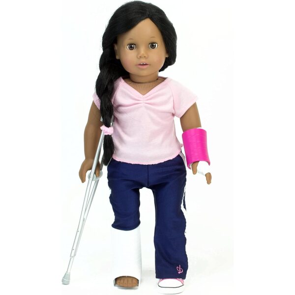 Accessori Gesso e Stampelle per Bambole 18" Sophias by Teamson Kids