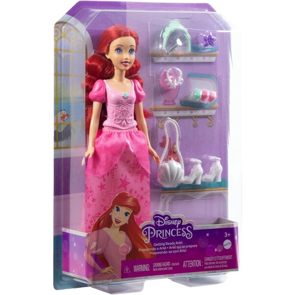 Disney Princess Ariel Spielset mit Puppe und Zubehör für Kinder ab 4 Jahren