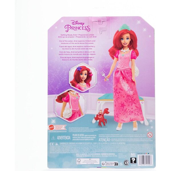 Disney Princess Ariel Set da Gioco con Bambola e Accessori per Bambini 4+