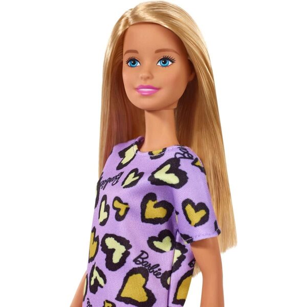 Barbie mit Herzkleid und weißen Plateau-Sneakern, Mode und Spiel für Mädchen