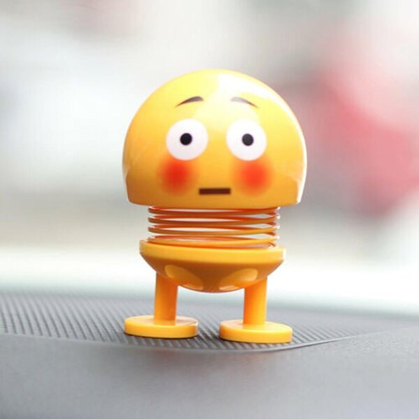 D19CS Auto-Deko-Wackelfigur, 8 cm, ABS – lustige Figur mit schüttelndem Kopf für Auto und Schreibtisch