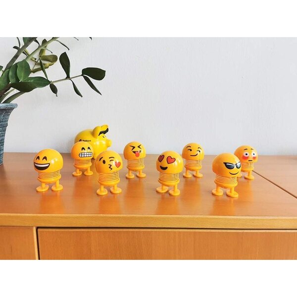 D19CS Auto-Deko-Wackelfigur, 8 cm, ABS – lustige Figur mit schüttelndem Kopf für Auto und Schreibtisch