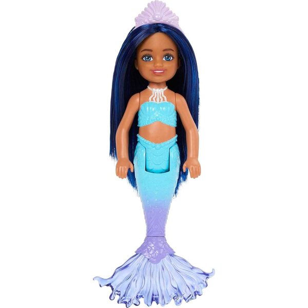 Barbie Chelsea Kleine Meerjungfrau 15 cm mit blauen Haaren und beweglichen Gelenken